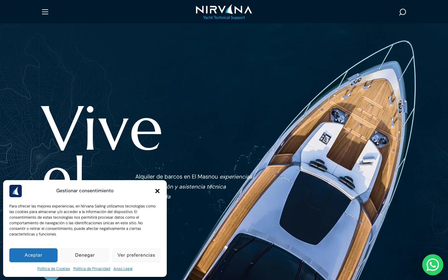 Site Nirvana Sailing conçu par Site Avant